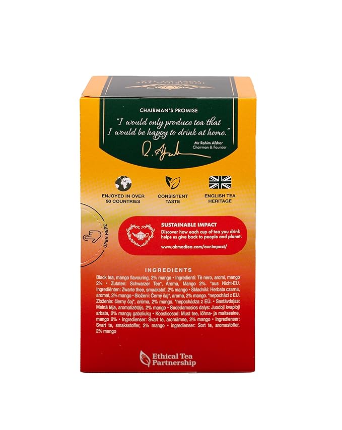Ahmad Teas - Mango Black Tea 1.4oz - 20 Tea Bags - Bloomnest