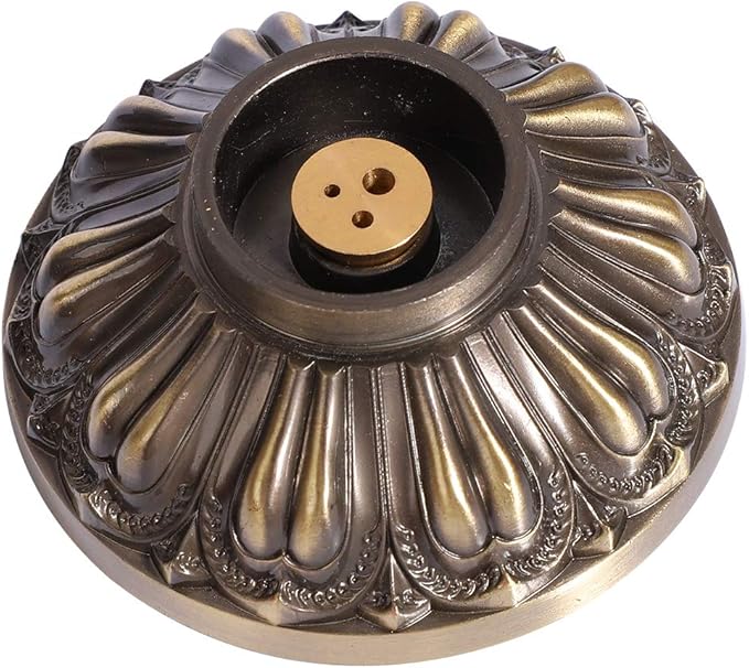 Incense , Bronze Tone Dragon Incense Stick Holder, Meditation Room Vertical Incense Stand for Home Office Decoration - Bloomnest