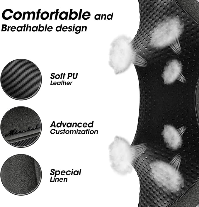 Mirakel Shiatsu Neck & Back Massager with Heat - Deep Tissue Neck, Back & Shoulder Pain Relief - Ergonomic Design Shoulder Massager, Electric Kneading Whole Body Massage Pillow Gifts for Women, Men - Bloomnest