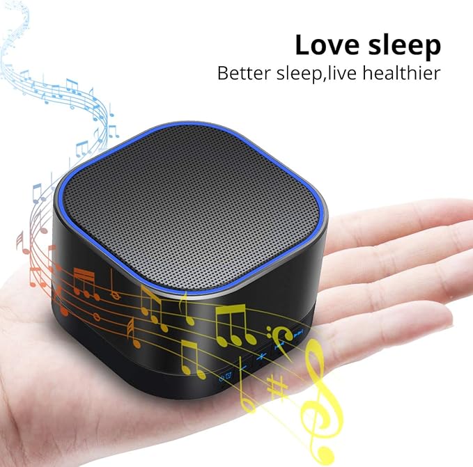Magicteam Sound White Noise Machine with 20 Non Looping Natural Soothing Sounds and Memory Function 32 Levels of Volume Powered by AC or USB and Sleep Sound Timer Therapy for Baby Kids Adults - Bloomnest