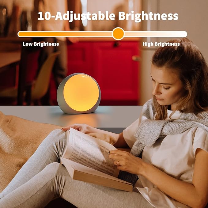 Brown Noise Sounds Machine White Noise Machine with 30 Soothing Sounds 12 Color Night Lights Auto-Off Timer Calming Sleep Machine with Memory Function for Baby Kids Adult for Office Privacy - Bloomnest