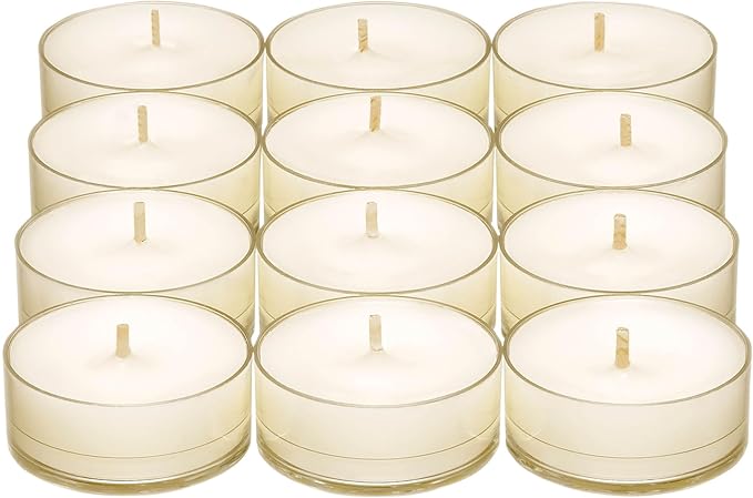 PartyLite Tea Lights Candles, Marshmallow and Vanilla with Caramel Scent, Gift Set of 12, Aromatherapy with up to 4 to 6 Hours Burn Time, Ideal for Home Decor, Holiday Gifting & Celebration - Bloomnest