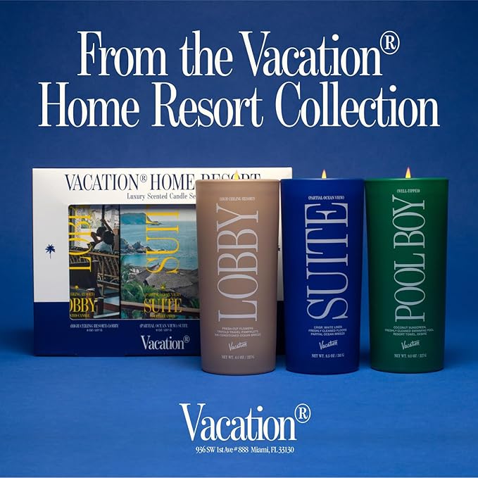 Vacation Well-Tipped Pool Boy Candle, Luxury Coconut Candle with Pool Water, Solar Musk & Banana Scent, Premium Gift for Home Decor & Beach Lovers - Bloomnest