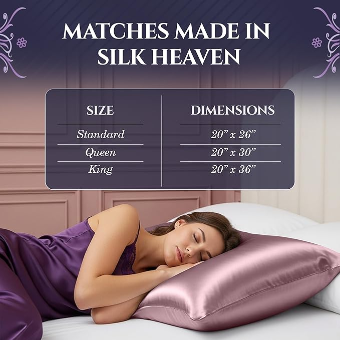 DECOLURE 100% Pure Mulberry Silk Pillow Case Queen Size – Highest Grade 30 Momme 6A+, Luxuriously Soft & Cooling Silk Pillowcase for Hair & Skin, Hypoallergenic, Breathable, Hidden Zipper (Coral) - Bloomnest