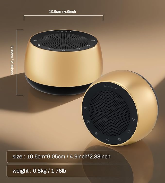 Vangoa Tibetan Singing Bowls Machine - 9 Sound Bowls for Yoga, Meditation, Mindfulness, Healing, Chakra Healing and Stress Relief, Timer and Memory Features, Gold Bronze - Bloomnest