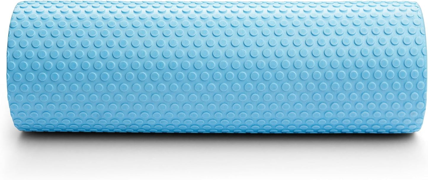 11.8 Inch Medium Density Foam Massage Roller - Light Blue Trigger Point Massage Roller for Deep Tissue Excercise, Massage and Recovery by GolgiStim
