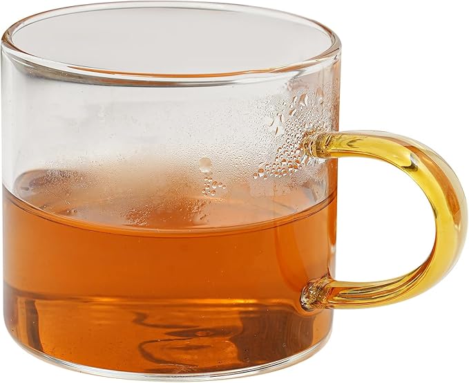 Semi Automatic Glass Teapot Set with 6 Small Cups, Magnetic Teapot with Infuser Tea Maker Machine for Homes, Offices, Gatherings (Coffee)