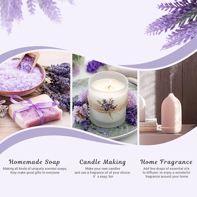 ARVIDSSON Floral Essential Oils Set, Natural Flower Essential Oil Gift for Women - Rose, Gardenia, Cherry Blossom, Honeysuckle, Lilac, Blue Lotus, Scented Oil for Diffuser, Valentines Day Gift for Her - Bloomnest