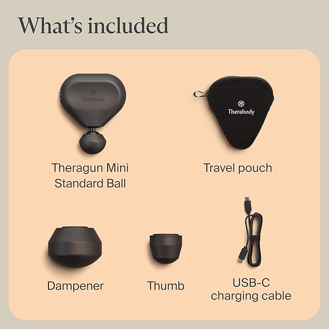 TheraGun Mini (3rd Generation) by Therabody – Ultra-Portable Massage Gun and Travel Essential for Fast, Effective Pain and Tension Relief Anywhere (Black) - Bloomnest