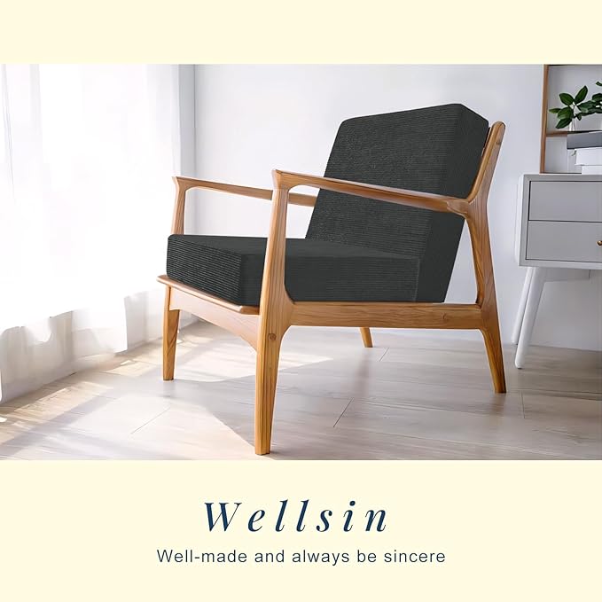 Wellsin Solid Square Floor Pillows for Adults Kids - Large Meditation Floor Pillow Seating Cushion with Thick Foam & Washable Velvet Cover, 2 Pack, 22x22x5 Inch, Gray