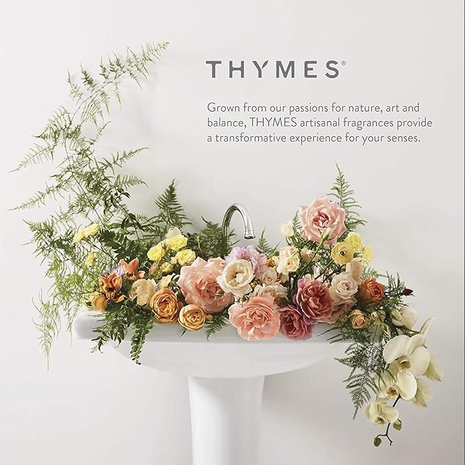 Thymes Scented Candles for Home Decor - Luxury Home Fragrance Gifts for Women & Men - Winter Candles with Crisp Notes of Sage, Eucalyptus, & Cypress Needles - Sage-Green (Highland Frost, 13 oz) - Bloomnest