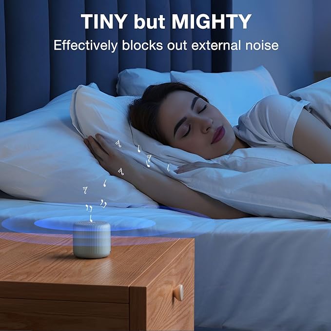 White Noise Machine Baby Portable Sound Machine,LEICEX Travel Sound Machine,15 Non-Looping Sound Timer and Memory Play, Mini White Noise Machine for Sleeping Office Travel (Slate) - Bloomnest