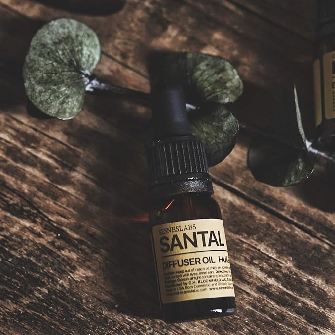 Santal Diffuser Oil, Niche Scent, Amber Coco Vanilla Cedar Sandalwood Musk Essential Oils Blend for Ultrasonic Diffuser Scent Projects(.33 oz/10 ml) - Bloomnest