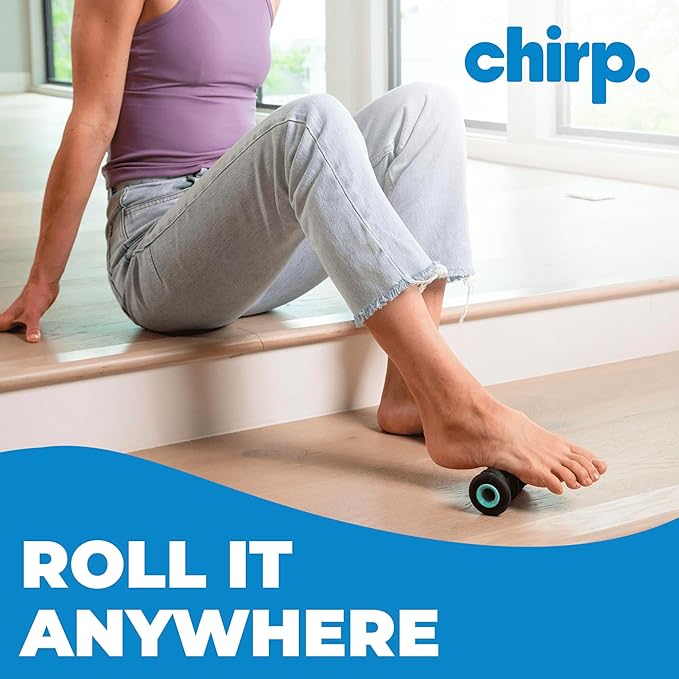 Chirp Wheel XR Foot Massage Roller - Targeted Massage for Plantar Fasciitis and Foot Fatigue, Arch Pain Relief, and Muscle Recovery | High Density Foam Exercise Equipment, 500lbs Capacity, 2" Mint - Bloomnest
