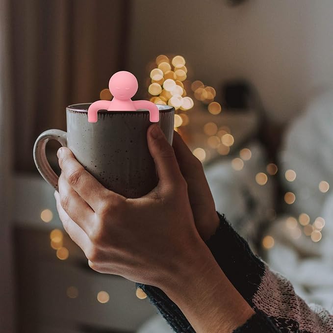 Leden Loose Leaf Tea Steeper Cute Tea Infuser for Girl Kids Extra Fine Mesh Tea Ball Stainless Steel Tea Filter with Silicone Lid for Cup Mug Pot Pink - Bloomnest