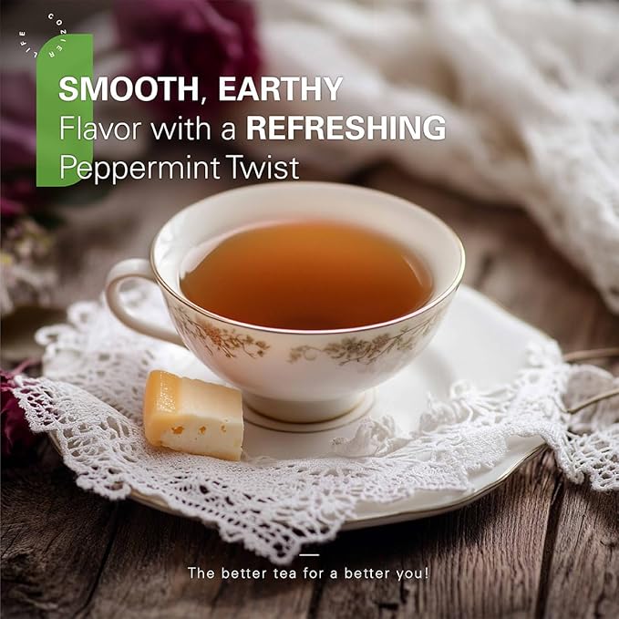 WT WEETEE Roasted Dandelion Root Tea with Milk Thistle and Peppermint, 50 Natural Caffeine-free Herbal Tea Bags for Liver Cleanse - Bloomnest
