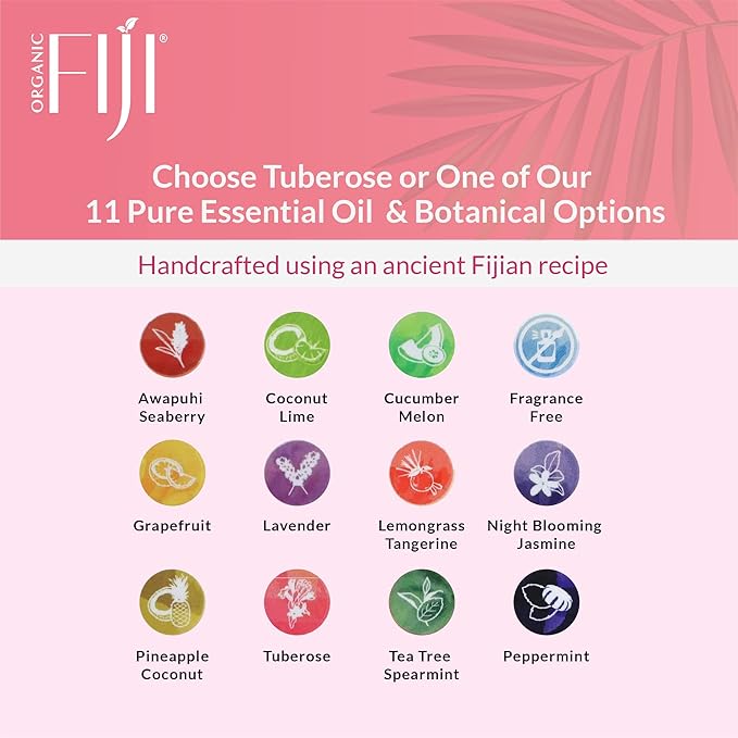 Coco Fiji, Coconut Oil Infused Soap, Bar 7oz (Tuberose, Pack of 2) - Bloomnest
