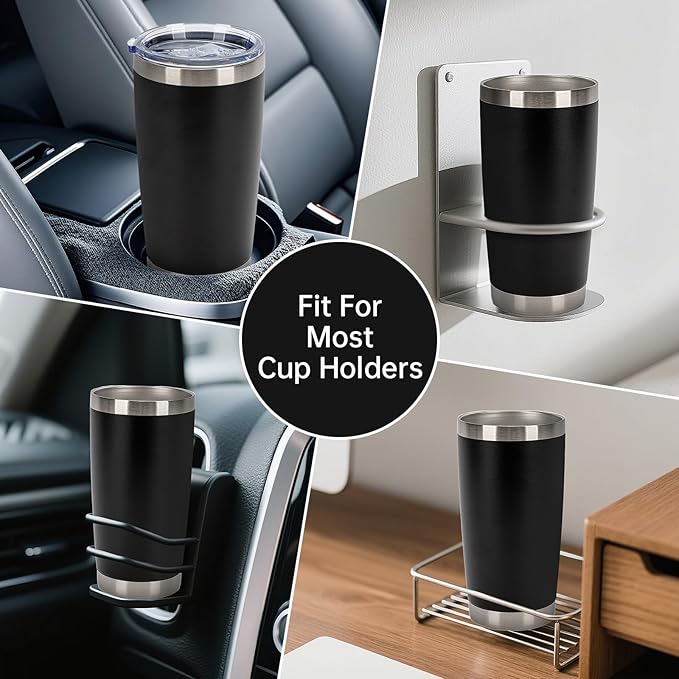 IEOVIEE 32 Pack 20oz Stainless Steel Bulk Tumblers with Lids and Straws Double Wall Insulated Travel Mug Durable Powder Coated Tumbler Bulk Cup for Cold and Hot Drinks(Black) - Bloomnest