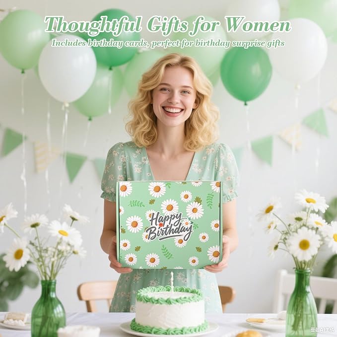 Birthday Gifts for Women, Daisy Happy Birthday Gift Basket for Women Self Care Gifts Happy Birthday Gift Baskets for Her ,Girlfriend,Wife,Mom,Grandma, Gifts Box Set with Coffee Mug For Women - Bloomnest