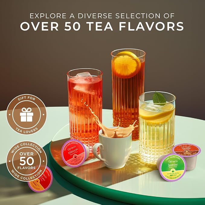 Gya Tea Co Caffeinated Chai Latte Black Tea Pod (16 Count) - Smooth, Flavourful, Robust, Enjoy Hot or Iced - Bloomnest