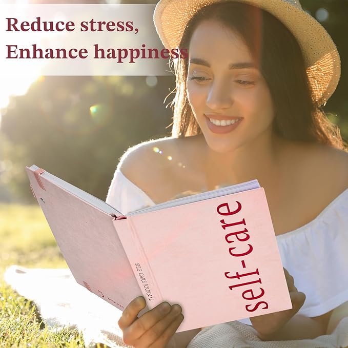 5 MINUTES A DAY Self-Care Journal with Prompts – Daily Reflection Notebook – Mental Health Journal for More Positivity, Anxiety & Guided Journal for Women, ADHD Planner with Mood Tracker, A5 (Pink) 5MINUTESADAY