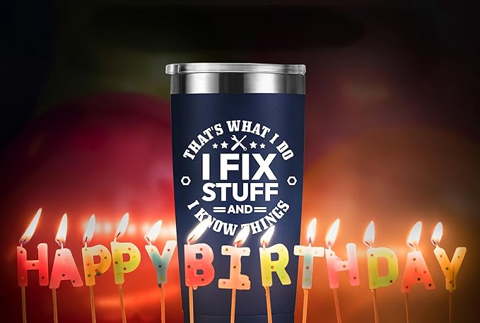 MASGALACC Funny Gifts for Men - Fathers Day, Birthday, Gag Gifts for Men, Him, Dad, Husband, Uncle, Grandpa, Presents for Dad from Daughter Son - 20oz Stainless Steel Tumbler - Bloomnest