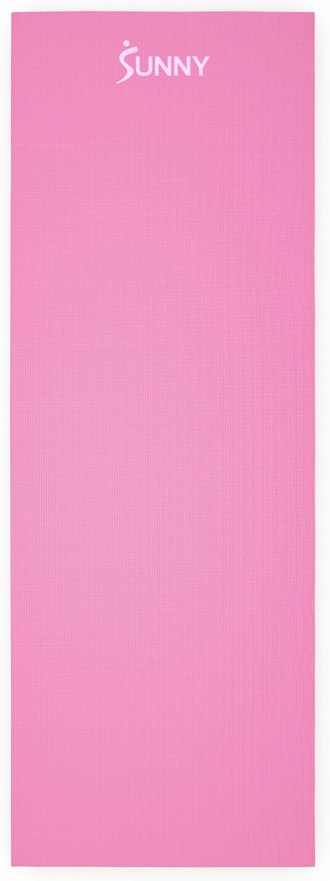 Sunny Health & Fitness Non-Slip Yoga Mat – Durable, Anti-Tear, Lightweight, Cushioned Support for Yoga, Pilates, Stretching Exercises, Meditation and Floor Workouts | Multiple Sizes & Colors - Bloomnest