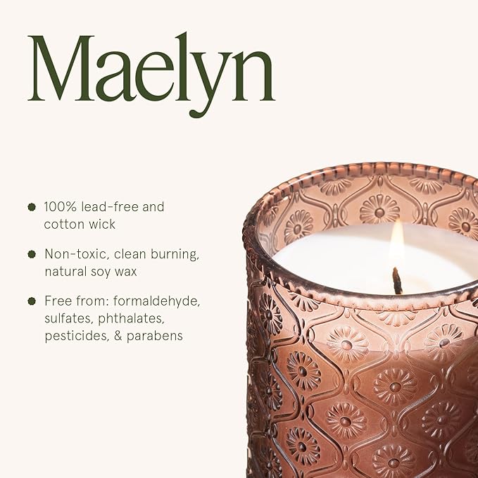 LA JOLIE MUSE Tomato & Vine Candle - Tomato Leaf, Rose, Moss | 6 oz Natural Soy Wax | 40 Hours Clean Burn | Fresh Garden Scented Candle | Gift-Ready for Hosts & Gatherings - Bloomnest