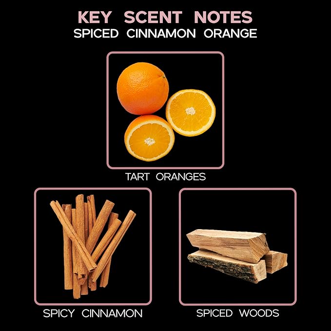 LOVSPA Spiced Orange Diffuser Oil - Holiday Essential Oils for Diffuser Refill & Air Freshener Room Spray - Long-Lasting & Natural Home Fragrance, Scented Oil for Diffusers, USA Made, 4oz - Bloomnest