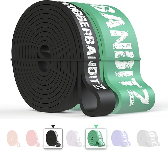 Rubberbanditz Combo Pull Up Assist Bands | Heavy Duty Resistance Exercise Bands for Powerlifting, Mobility, and Stretching | Resistance Bands for Working Out - Bloomnest