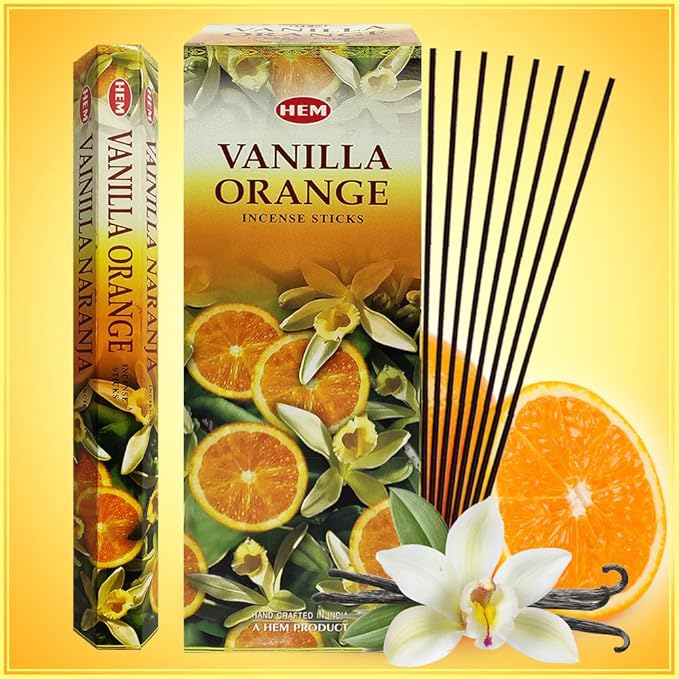 Vanilla Orange Incense Sticks and Incense Stick Holder Bundle Insence Insense Hem Incense Sticks - Bloomnest