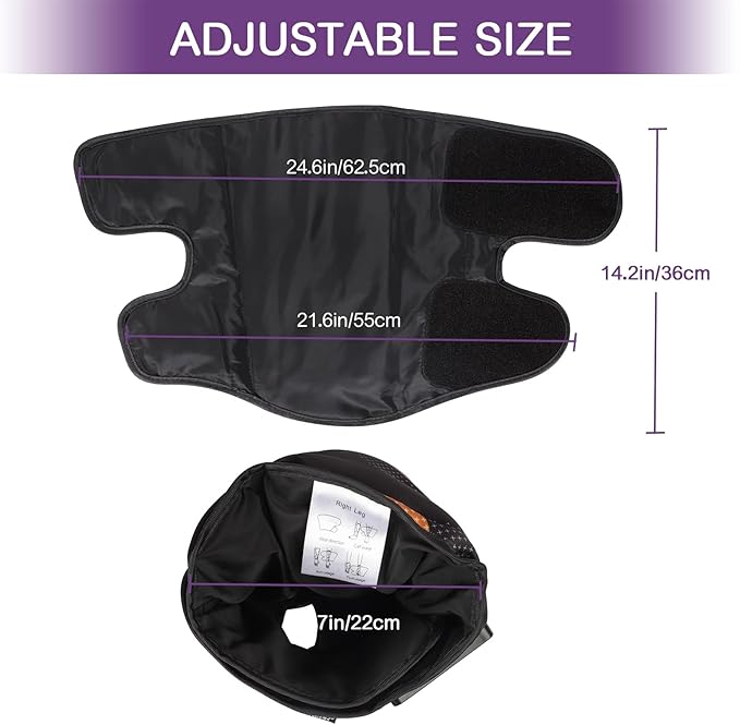 QUINEAR Rechargeable Leg Massager for Circulation and Pain Relief, Cordless Air Leg Compression System, Calf Massager Gift for Mom Dad Women Men FSA-HSA-Eligible - Bloomnest