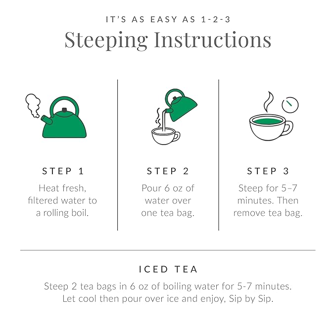 The Republic of Tea β Organic Nettle SuperHerb Tea Tin, 36 Herbal Tea Bags, Naturally Caffeine-Free - Bloomnest