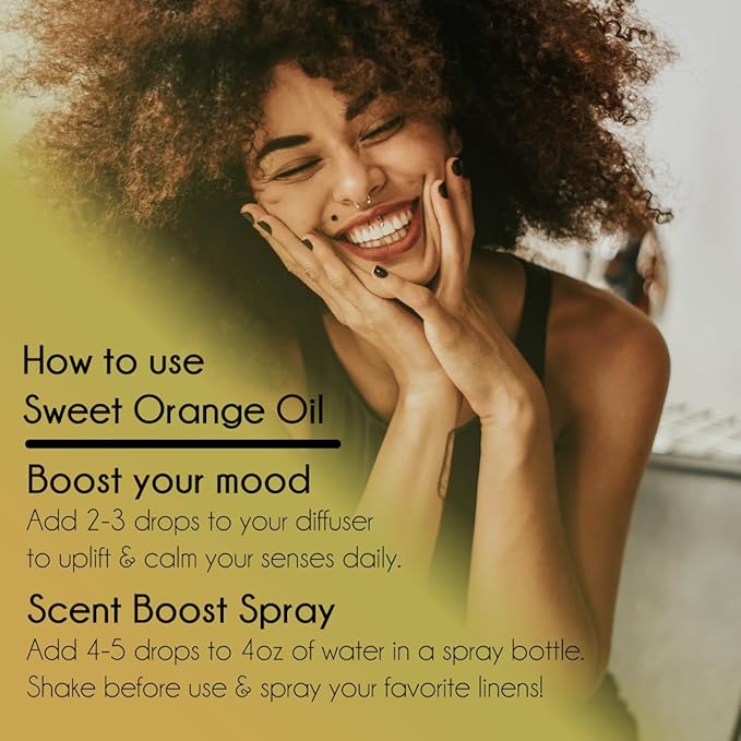Sweet Orange Essential Oil β 16 fl oz (473 ml) Aluminum Bottle w/Plug Cap β 100% Pure Essential Oil β GreenHealth - Bloomnest