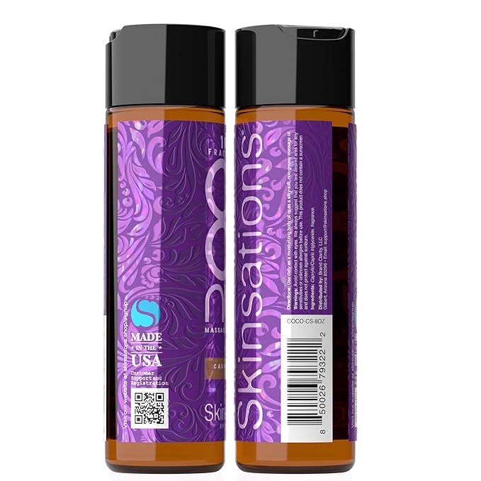 Skinsations - Scented Body Oil - Cashmere Soul - 100% Fractionated COCONUT Oil - Fragrance Oil for Skin, After Shower Body Oil for Women and Men, Body Moisturizer, Bath Oil, Hydrating Massage Oil - Bloomnest
