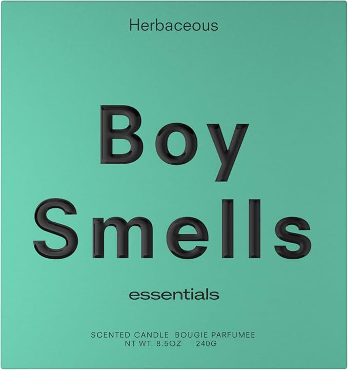 Boy Smells Grass Scented Candle - 8.5 oz - Home Candle with Bergamot, Fresh Sage, and Wild Grass Notes - Up to 50-Hour Burn - Cotton Wick - Bloomnest