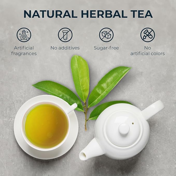 Soursop Graviola Leaf Tea Bags, 90 Count, Bamboo Tong Included, No Sugar Added, No Caffeine, Hoja De Guanabana, Re-Steep Morning Herbal Detox Tea for Relax, Refreshing & Pure Taste - Bloomnest