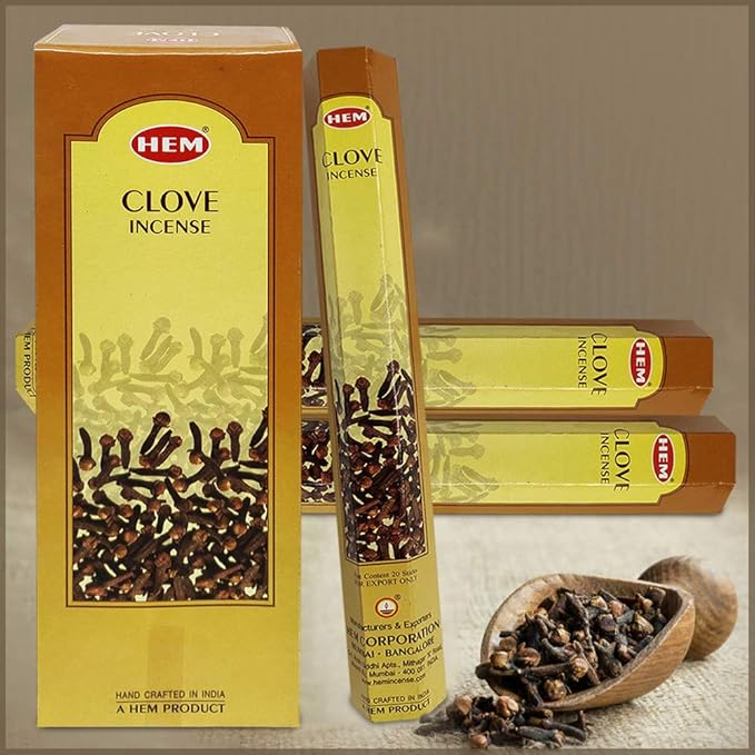 Clove Incense Sticks and Incense Stick Holder Bundle Insence Insense Hem Incense Sticks