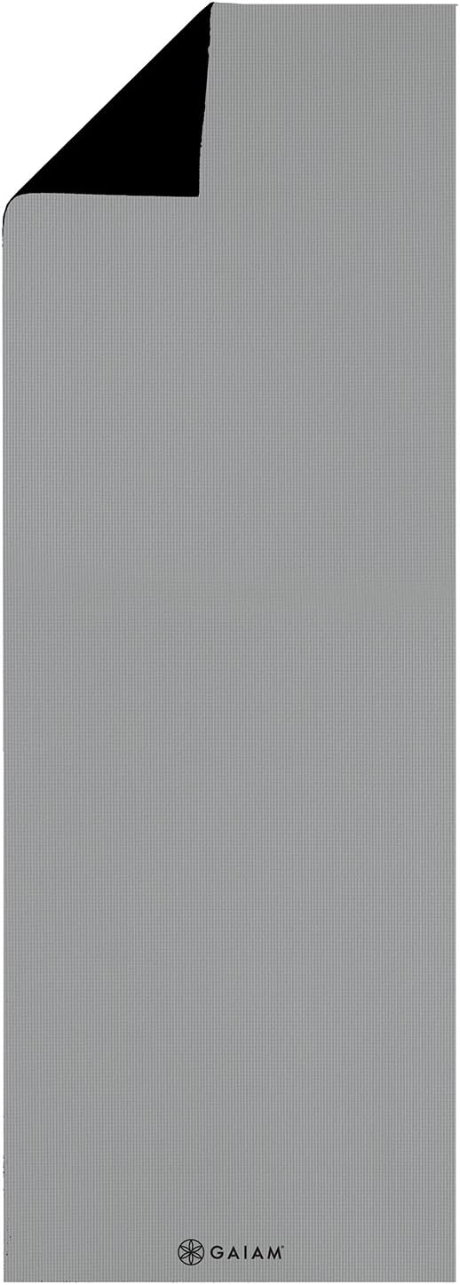 Gaiam Solid Color Yoga Mat, Non Slip Exercise & Fitness Mat for All Types of Yoga, Pilates & Floor Exercises