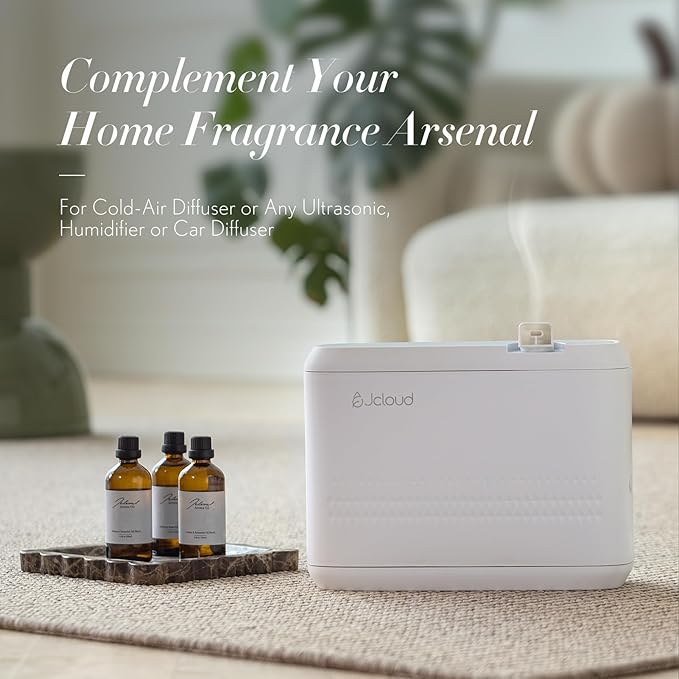 JCLOUD Paris Essential Oil for Diffuser - Hotel Diffuser Oil & Home Luxury Scents - Pure Aromatherapy Diffuser Oil with Rose, Jasmine and Honeysuckle, Natural & Pet Safe - 100mL JCLOUD