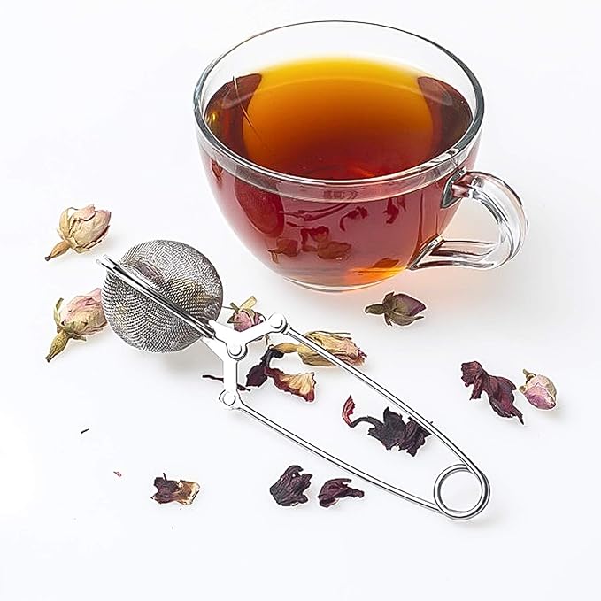 Snap Ball Tea Strainer, JEXCULL 3 Pack Premium Stainless Steel Tea Infuser with Handle for Loose Leaf Tea Fine Mesh Tea Balls Filter Infusers - Bloomnest