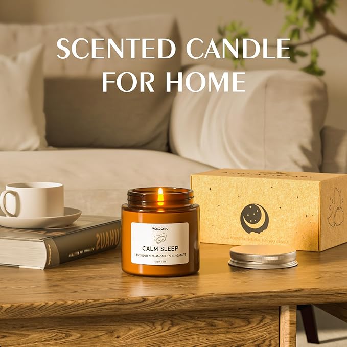 Scented Candle Gift Set, Soy Candles for Women, Sleep Candles for Home Scented, 2 Pack Aromatherapy Candle for Relaxing, Sleep, Stress Relief & Home Decor - Bloomnest