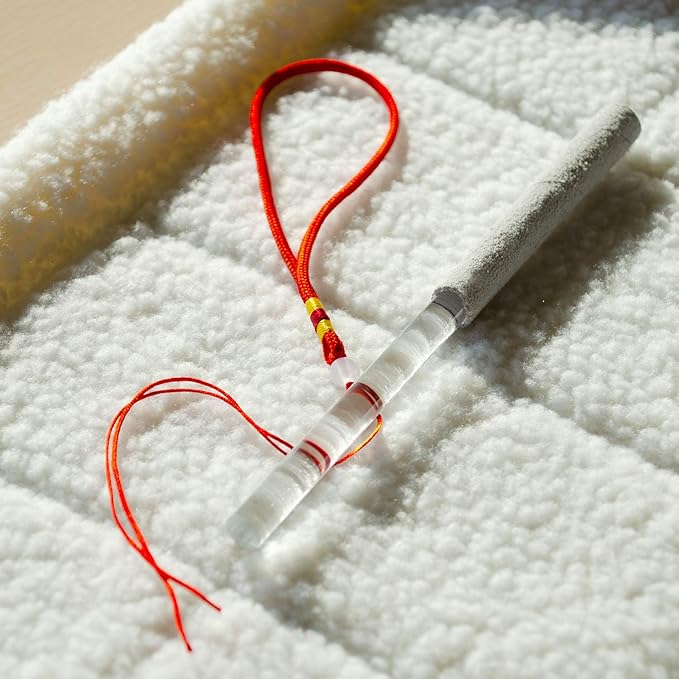 TOPFUND Rainbow Crystal Singing Pyramid 10 inch with Carrying Case and Quartz Suede Mallet