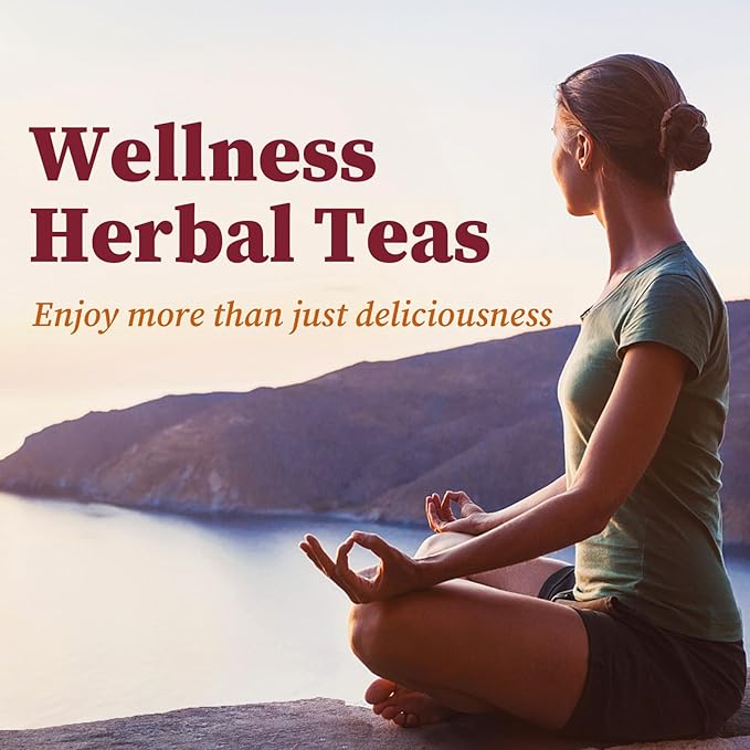 Fullchea - Cranberry Apple Tea, 45 Teabags - Cranberry Tea with Apple, Hibiscus, Rose & Licorice – Naturally Sweet & Tart - Non-GMO - Caffeine-Free - Wellness Support - Bloomnest