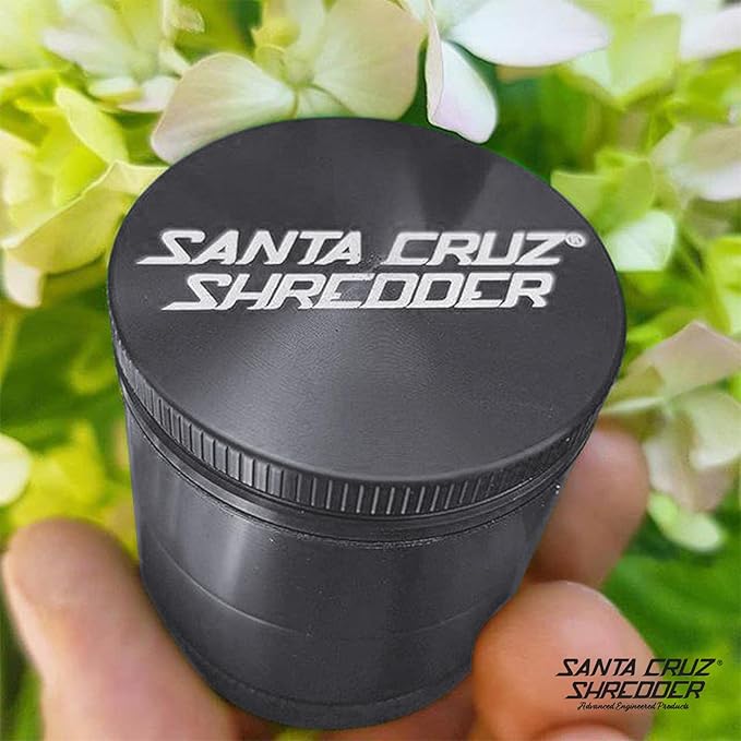 Santa Cruz Shredder Metal Spice Grinder Made in USA (Medium (2.2 Inch), Grey) - Bloomnest