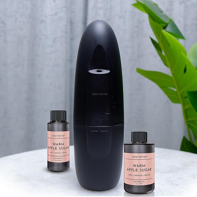 Scent Better Warm Apple Sugar Aroma Essential Oil Blend: an Aromatherapy Blend of Apple, Oakwood, and Praline for Ultrasonic Diffusers & Nebulizers (3.3 Fl Oz, 100 mL) - Bloomnest