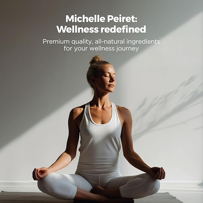 Michelle Peiret Adaptogen Ceremonial Grade Matcha Tea with Ashwagandha & Ginger Root, Perfect Coffee Substitute, Premium Blend, 15 Servings - Bloomnest