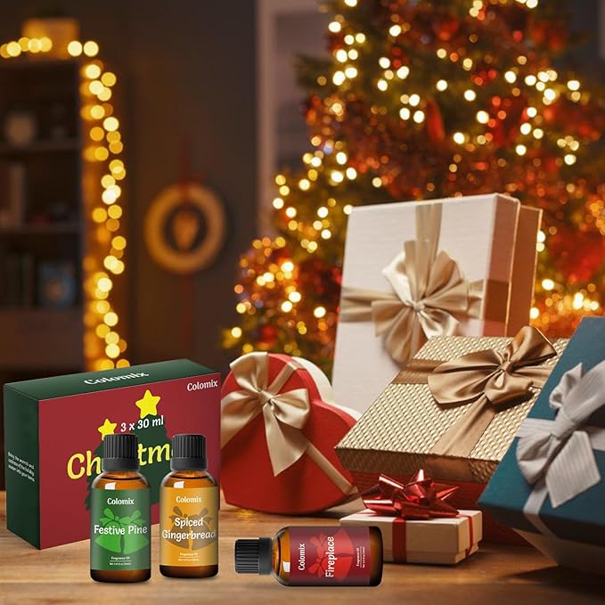 Christmas Fragrance Oils Set, 30ml x 3, Fragrance Oil for Diffuser, Candle Making, Soap Scents | Mother's Day Oil Gift Set, Essential Oils Diffuser Scents - Bloomnest