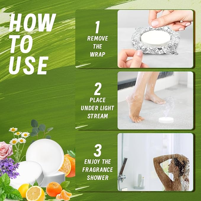 Shower Steamers Aromatherapy, Christmas Birthday Gifts for Women Men, 10 Different Shower Bombs with Fruity Floral Fragrances, Self Care Spa Gifts White Elephant Stocking Stuffers - Bloomnest