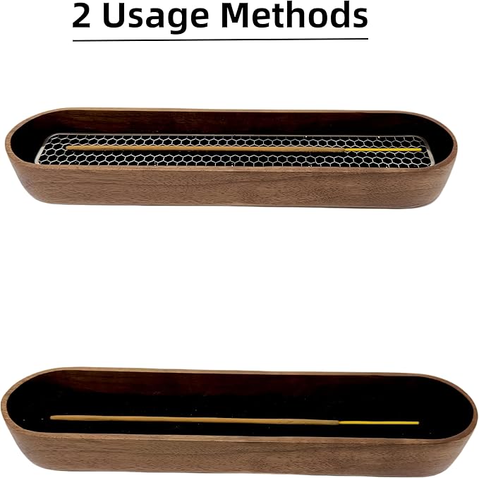 Dragon Incense Sticks Holder Burner,Boat Incense Holder Box,Wooden Incense Holder for Sticks,Blood Incense Ash Catcher,Cool Meditation Room Decor(Dragon Box) - Bloomnest